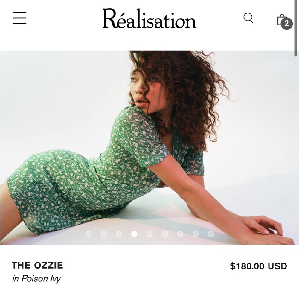 Realisation par The Ozzie Dress, Poison Ivy, XXS, NWOT - Picture 4 of 8